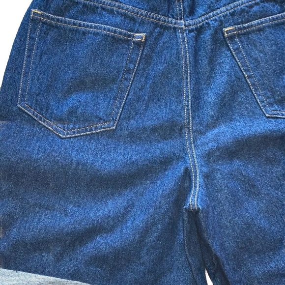 Liz Claiborne Liz wear Jean Shorts Womens Sz 4 Classic Mom Dark Wash Denim  W242 - Picture 5 of 7